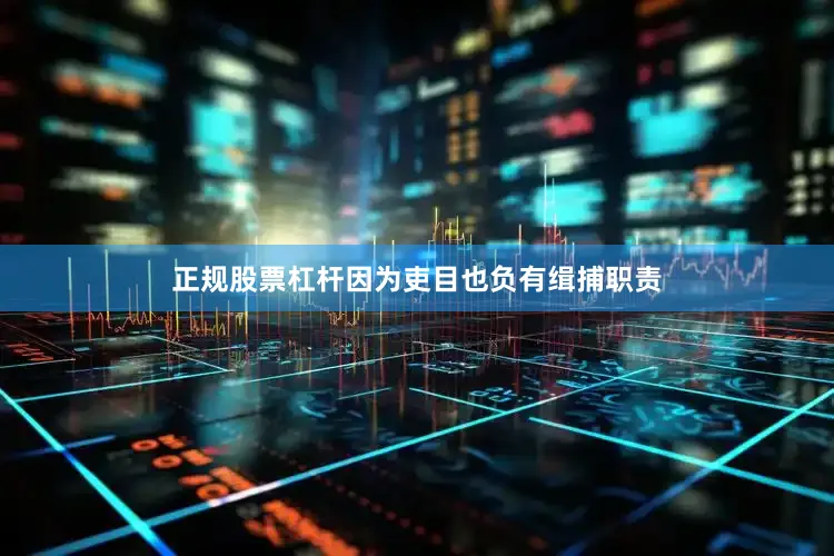 正规股票杠杆因为吏目也负有缉捕职责
